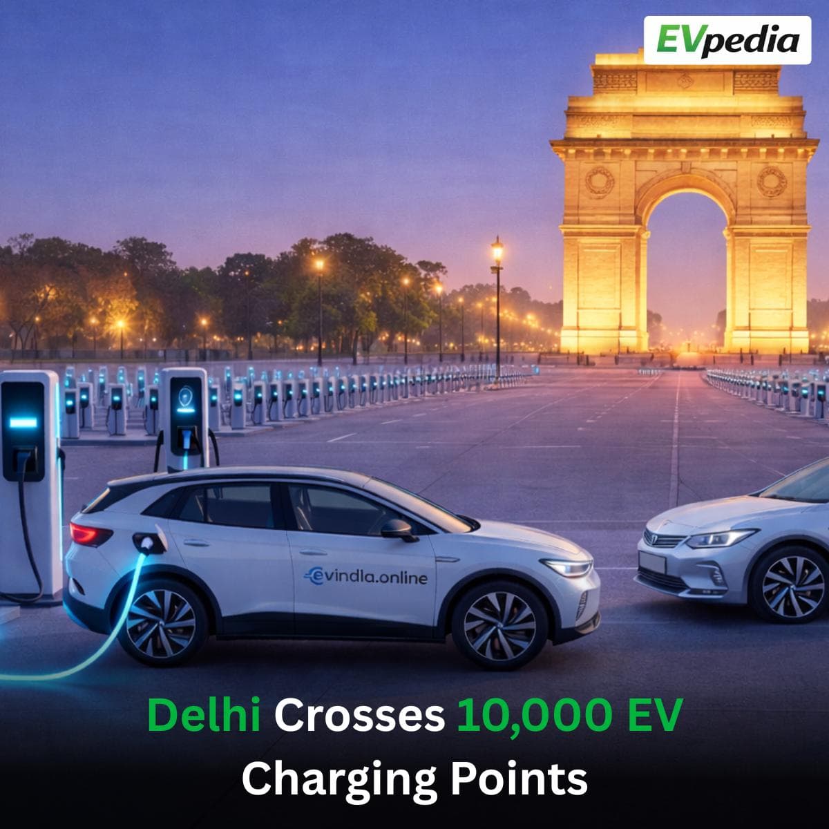 delhi crosses 10000 ev charging points milestone