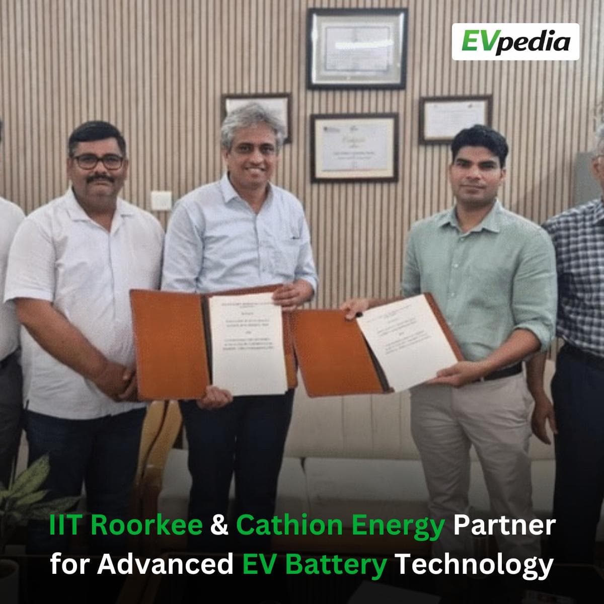 IIT Roorkee Partners With Cathion Energy to Commercialise Lithium Ion Battery Technologies