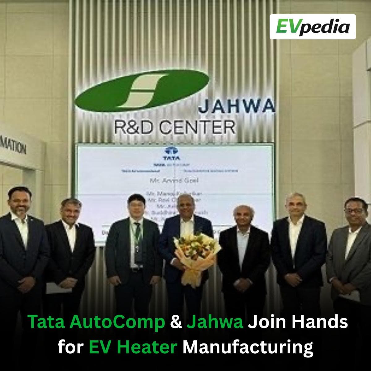 Tata AutoComp Partners With Jahwa Electronics for EV Component Manufacturing