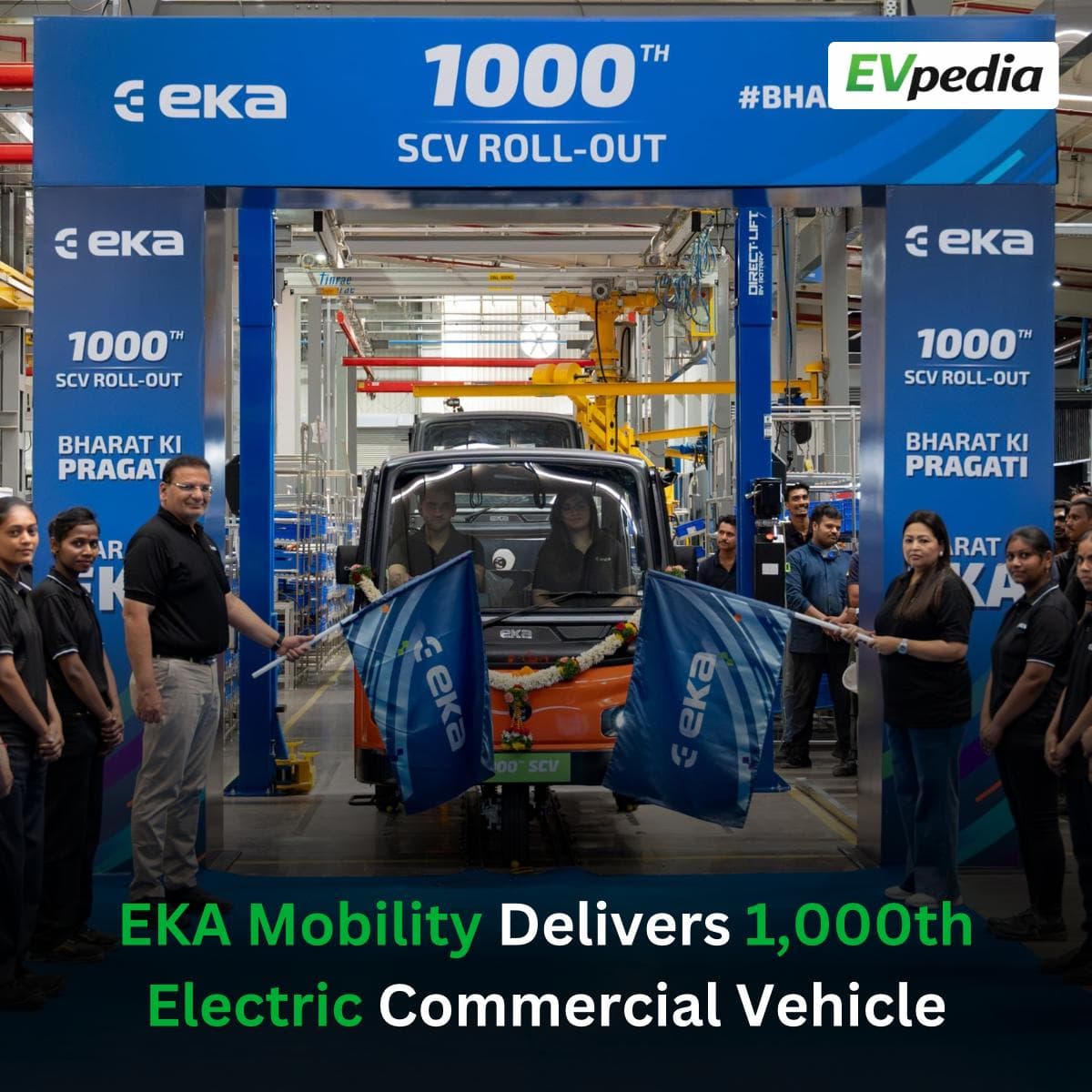 EKA Mobility Rolls Out Its 1000th Electric Vehicle